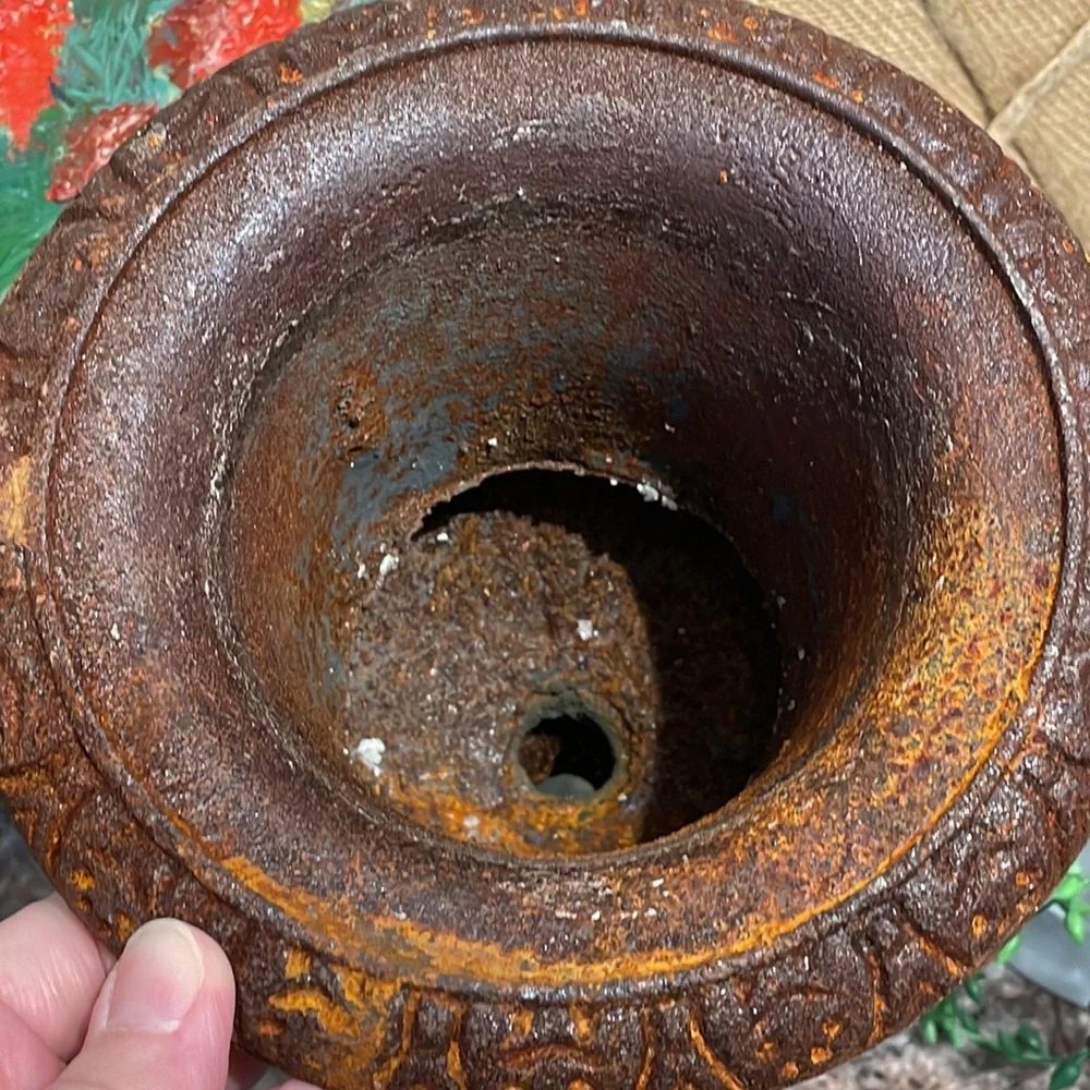 Vintage cast iron planter